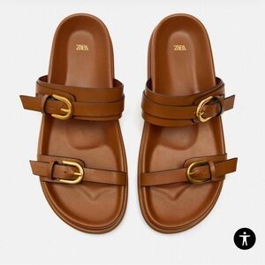 Zara buckeled sandals